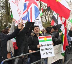 Kamışlı katliamı Suriye Elçiliği önünde protesto edildi