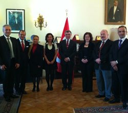 İTSEB yetkilileri Büyükelçi Ünal Çeviköz ile görüştü