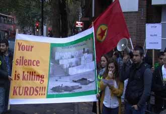 Operasyonlarda kimyasal silah kullanılması Londra’da protesto edildi